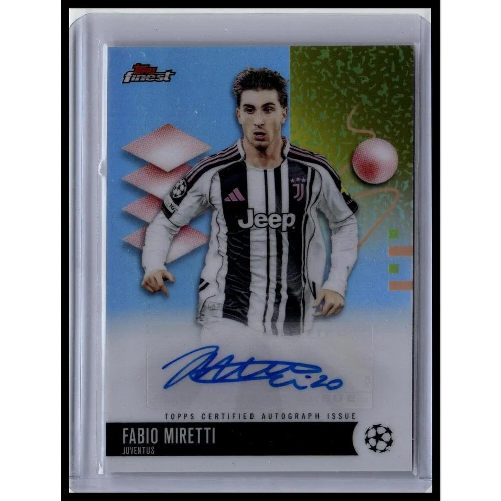 2025-26 Finest UEFA Fabio Miretti #BA-FA Juventus Base Autographs